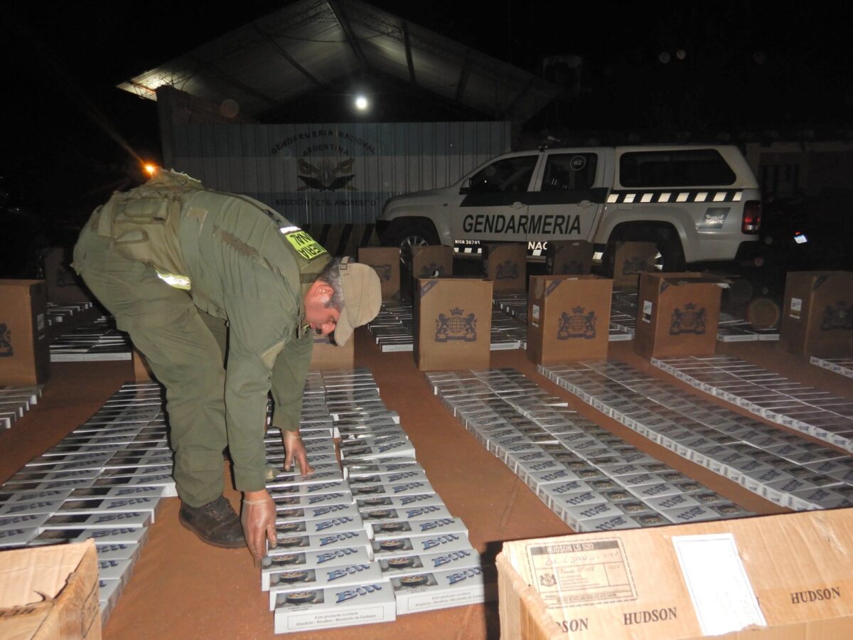 Millonaria incautación de cigarrillos en el Norte misionero