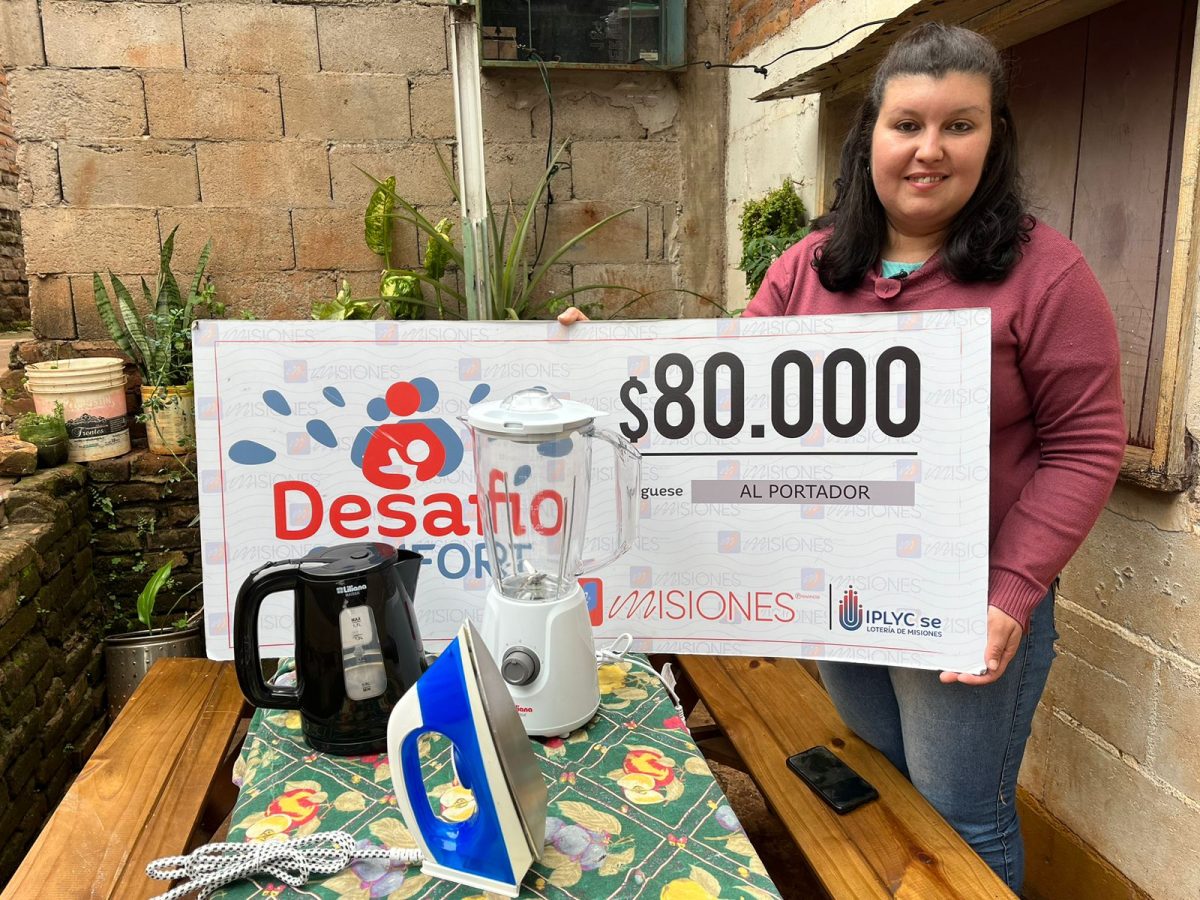 La ganadora del Desafío Confort invertirá el premio en salud y un lavarropas