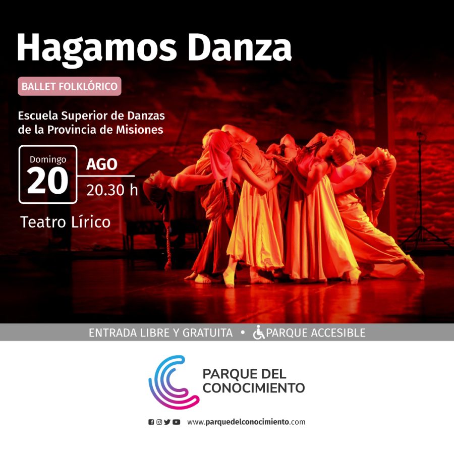 La Escuela Superior de Danzas se presentará este domingo en el Teatro Lírico 1 2 - FLYER HAGAMOS DANZA 20 AGO - 1