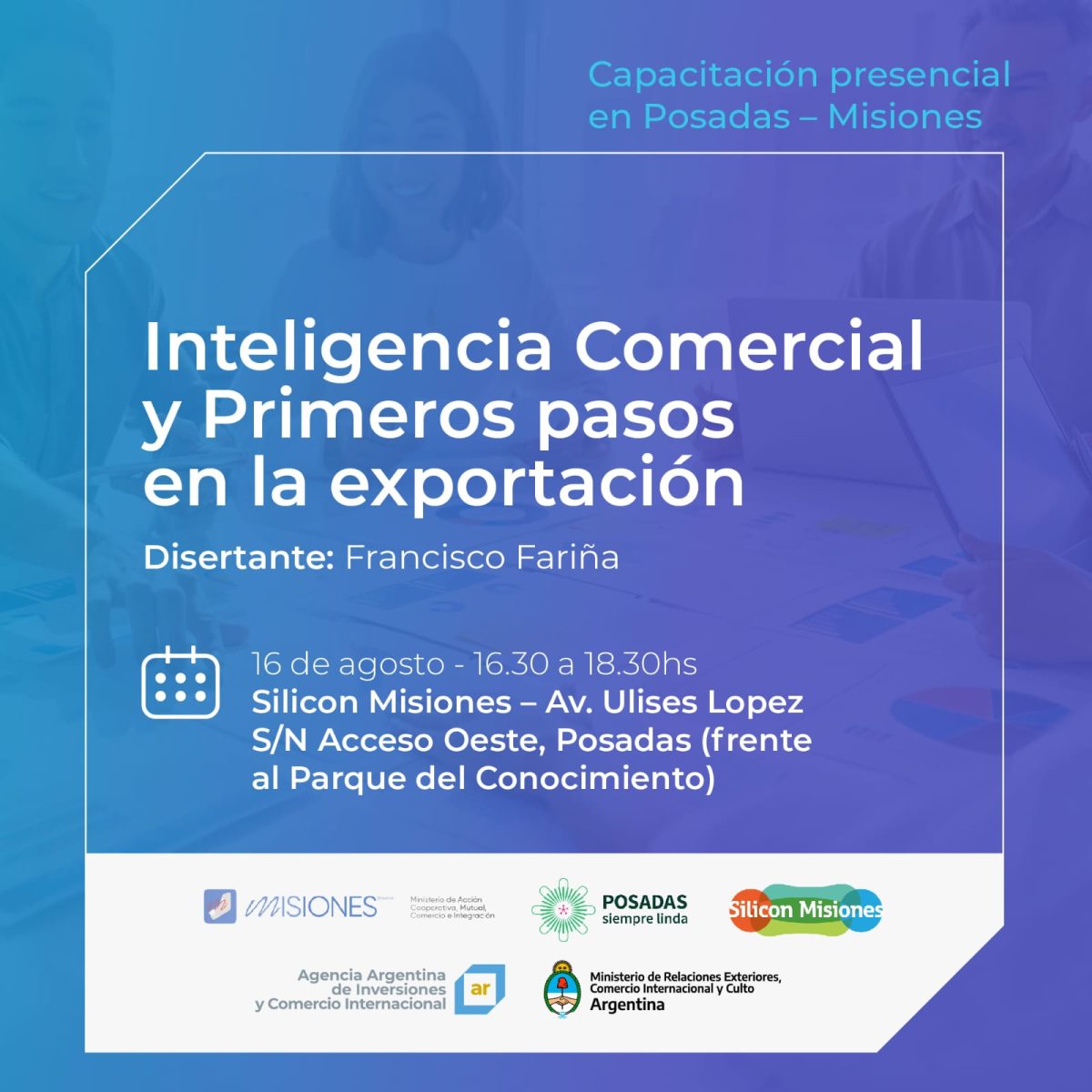 Inscripciones abiertas para el taller sobre Inteligencia Comercial y primeros pasos en la Exportación
