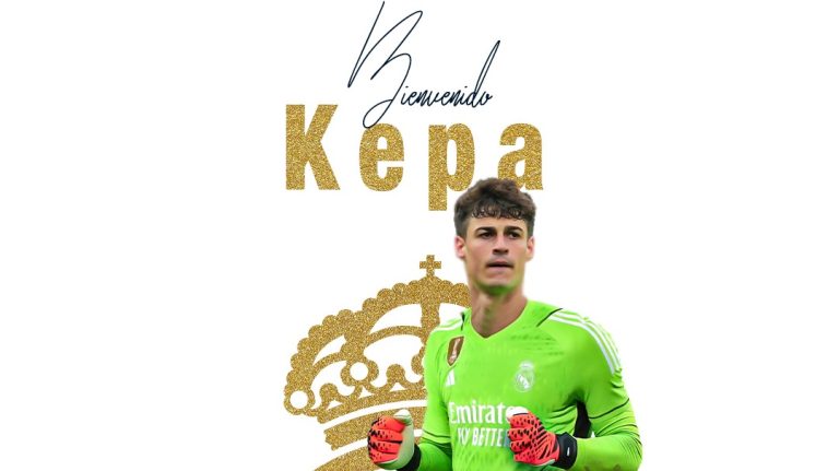 El Real Madrid anunció oficialmente a Kepa como reemplazante de Courtois