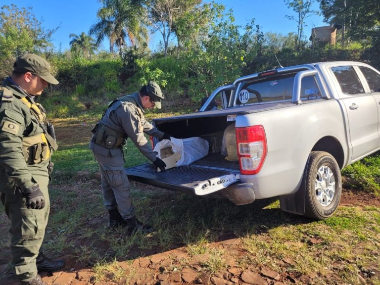 Gendarmería incautó casi 400 kilos de marihuana en Puerto Leoni