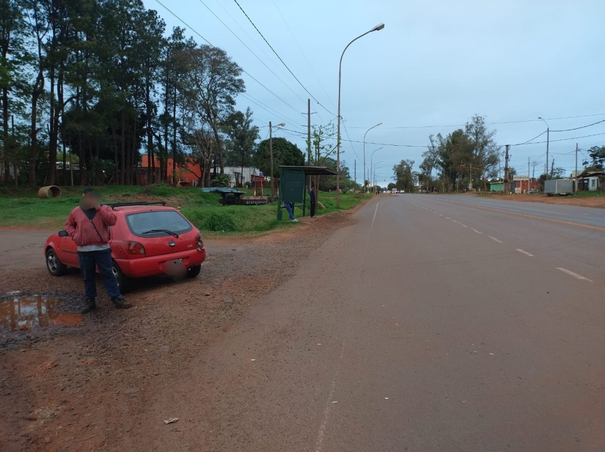 Motociclista terminó internado tras siniestro vial en Posadas