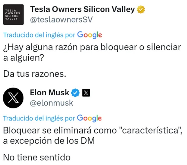 Elon Musk eliminará la opción de bloquear en Twitter