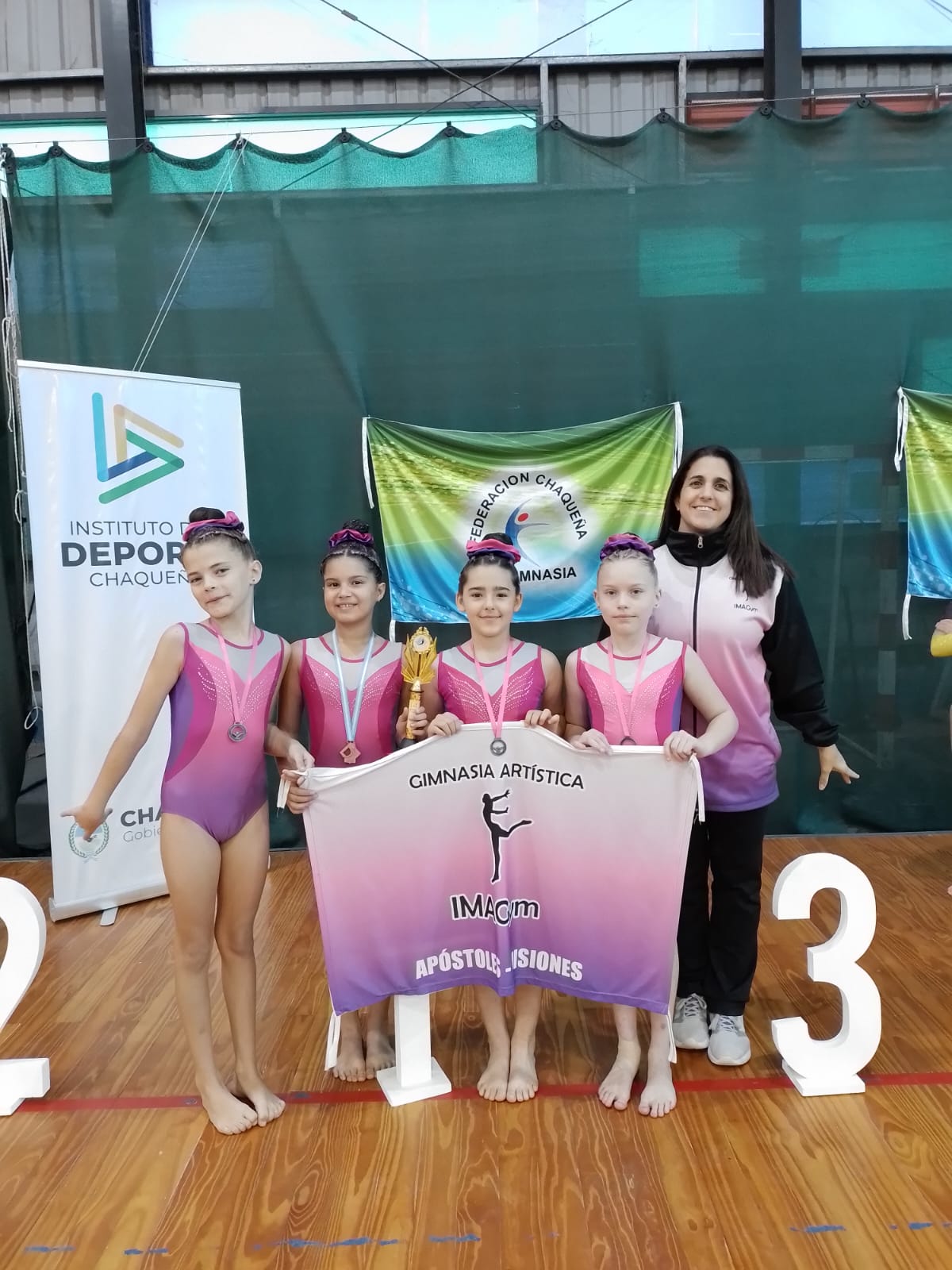 Apostoleñas, protagonistas en el Regional de Clubes de Gimnasia Artística Femenina de Chaco