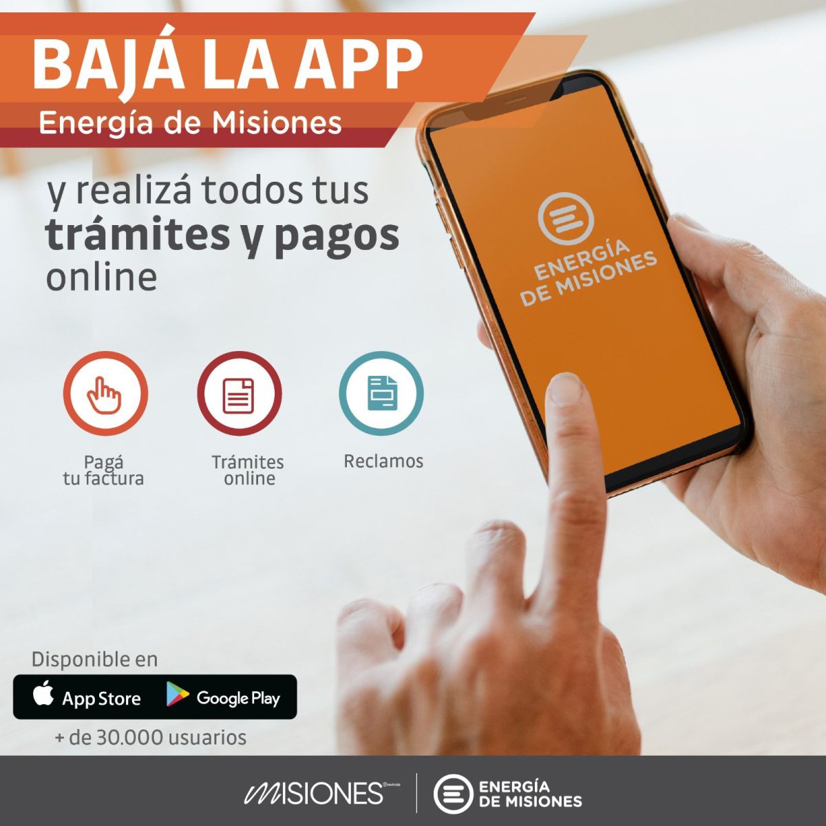 Energía de Misiones brinda herramientas digitales a los usuarios para realizar trámites Online