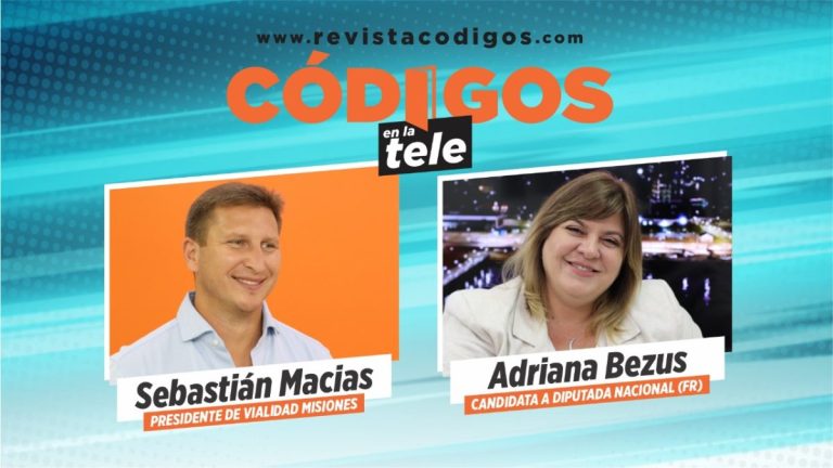 Sebastián Macias y Adriana Bezus pasaron por Códigos en la Tele