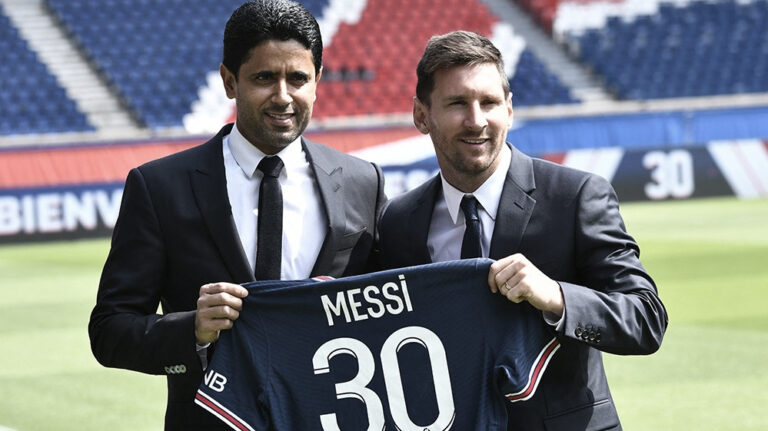 El presidente del PSG se defendió de las declaraciones de Messi y dijo "debíamos respetar a Francia"
