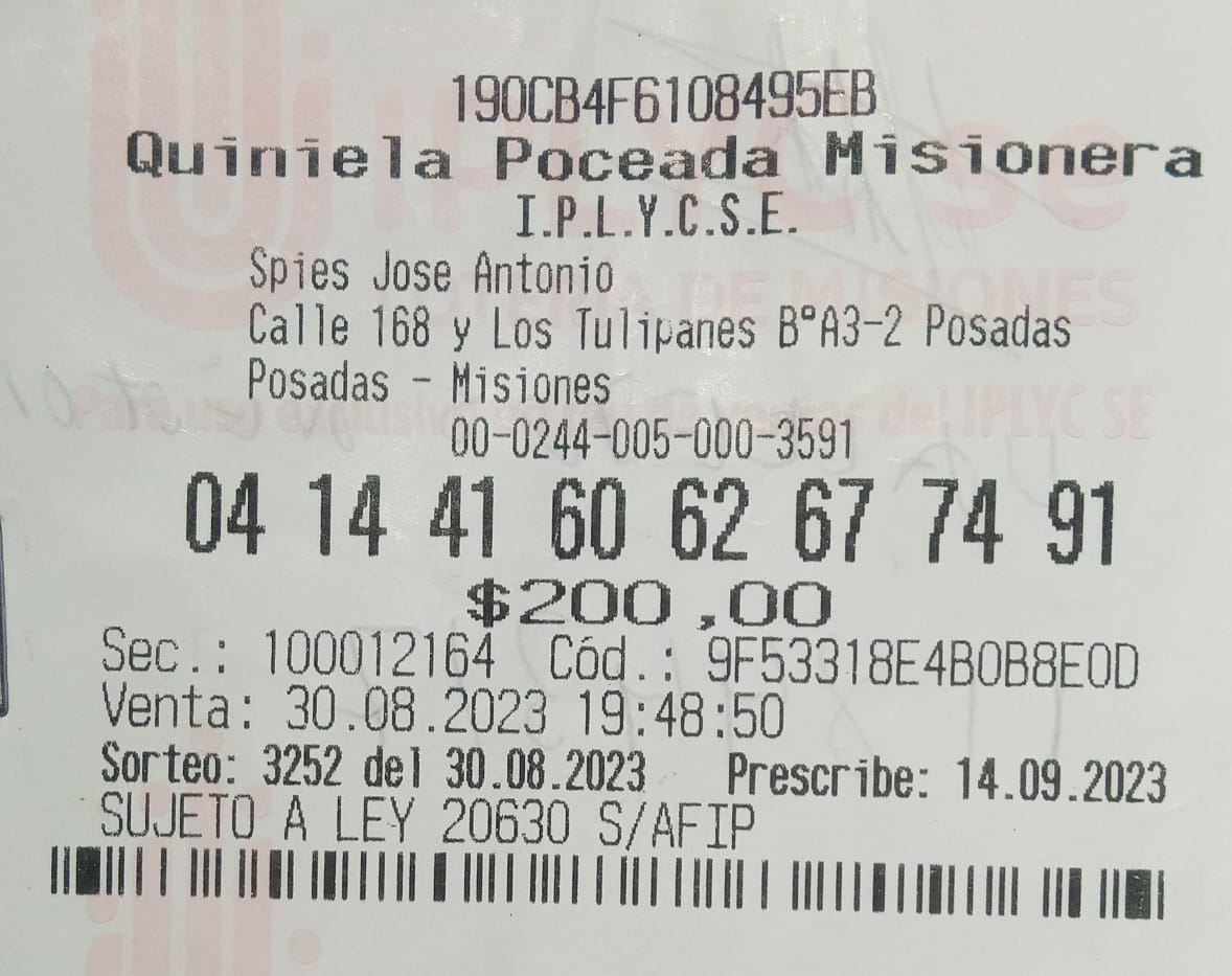Ganador de la Poceada usará el dinero para renovar su auto
