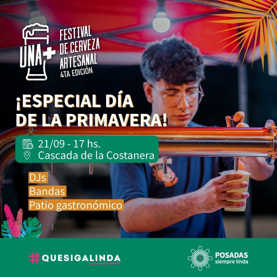 Comienza hoy un nuevo festival de cerveza artesanal en el parque “La Cascada” de la costanera 1 Comienza hoy un nuevo festival de cerveza artesanal en el parque “La Cascada” de la costanera