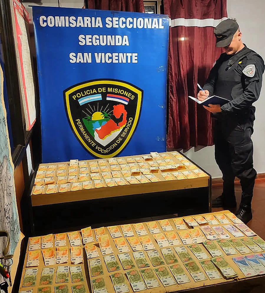 Efectivos policiales recuperaron dinero y objetos robados en varias localidades