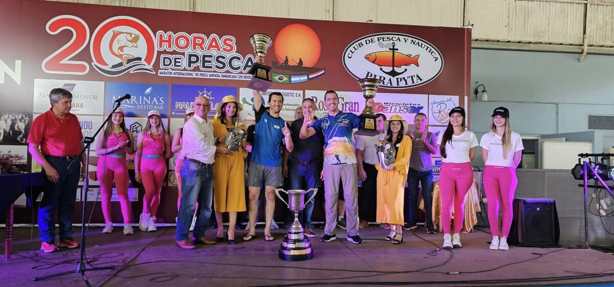 La dupla de Diego Flach y "Choli" Schmalko se quedó con el premio máximo de las 20 Horas de Pesca del Pira Pytá