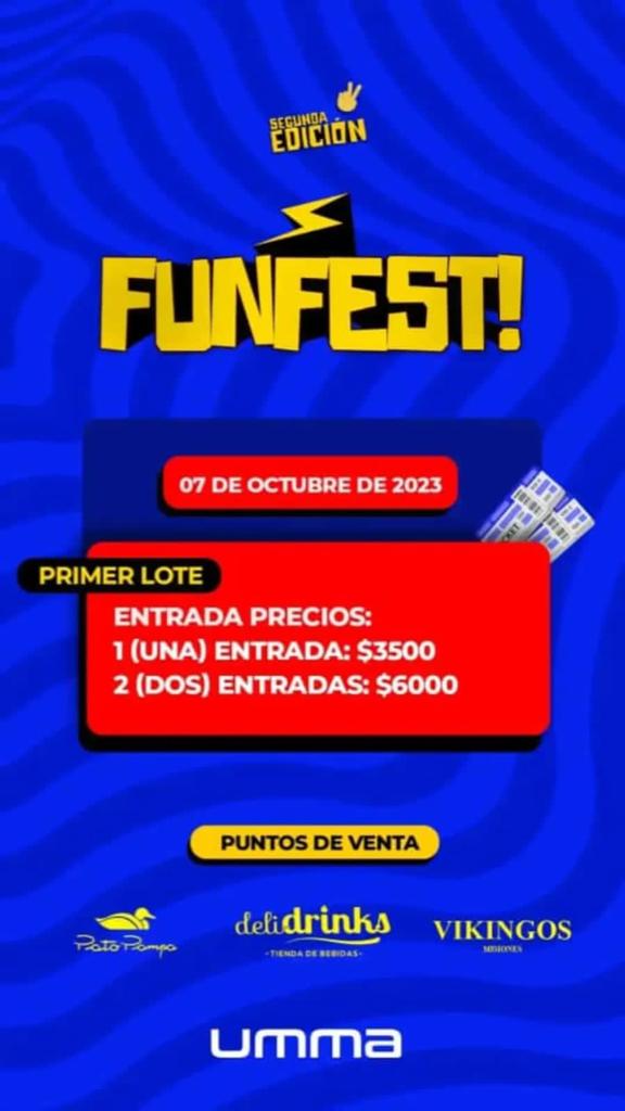 Se viene la segunda edición de la FUNFEST festival este sábado