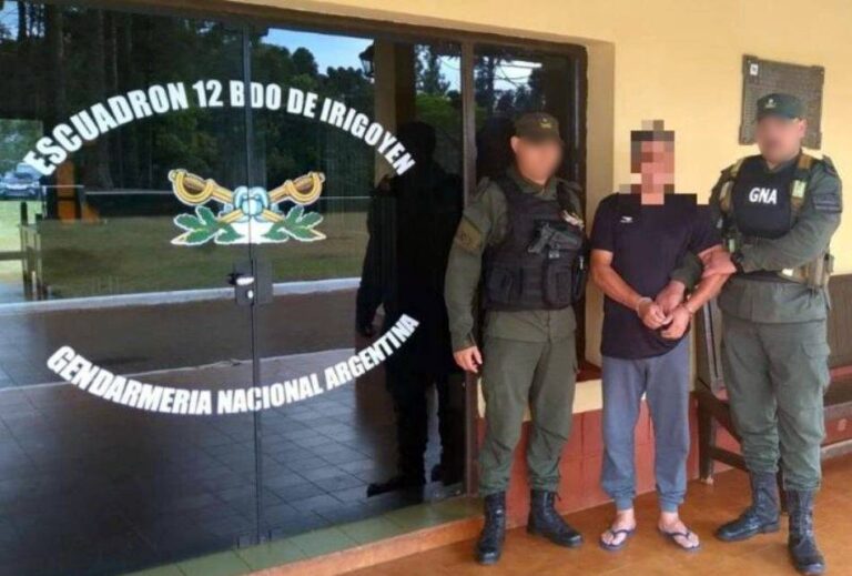 Hombre con pedido de captura internacional fue detenido por Gendarmería en Bernardo de Irigoyen