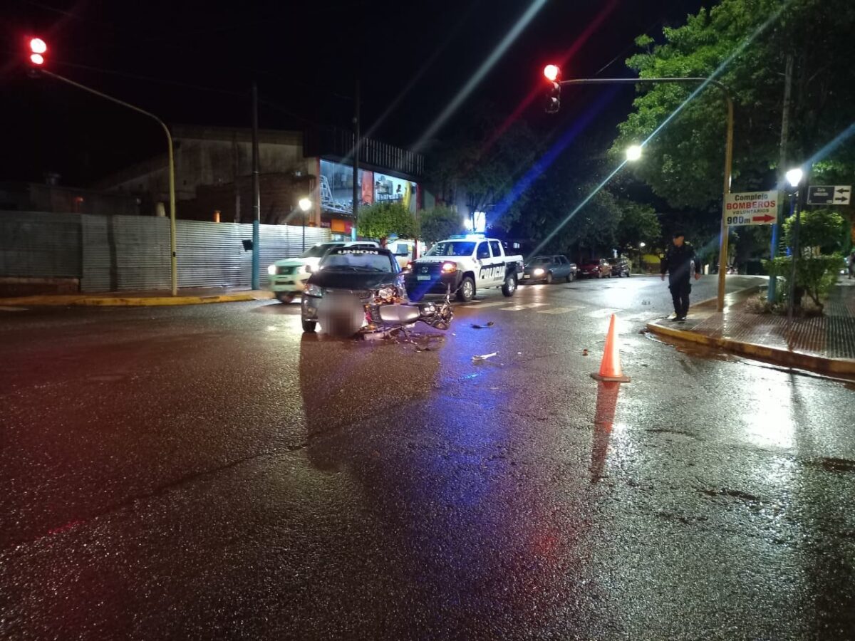 Motociclista fue hospitalizado en Montecarlo tras un siniestro vial