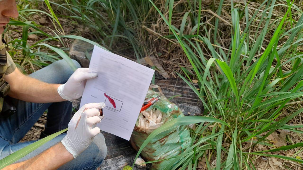 Encontraron 138 kilos de marihuana abandonados entre malezas en Eldorado