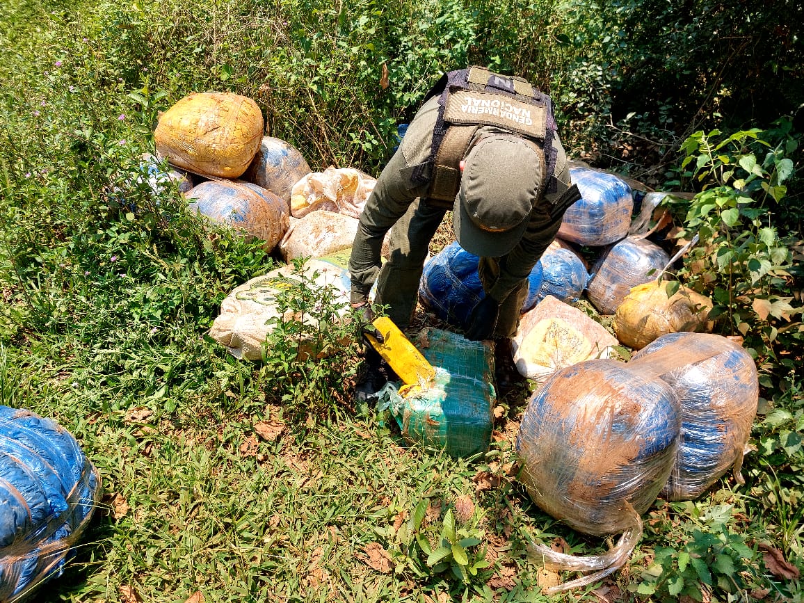 Secuestraron más de 470 kilos de marihuana tras dos procedimientos en Misiones