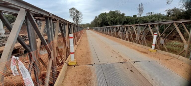 Cortarán el tránsito para mantenimiento en el puente ubicado sobre el arroyo Pindaytí