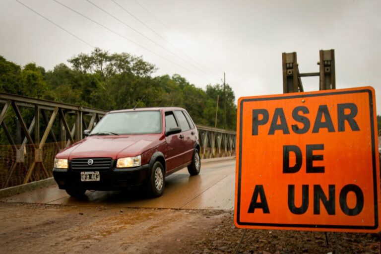 Habilitaron el tránsito hasta 10 toneladas en el puente sobre el arroyo Pindaytí