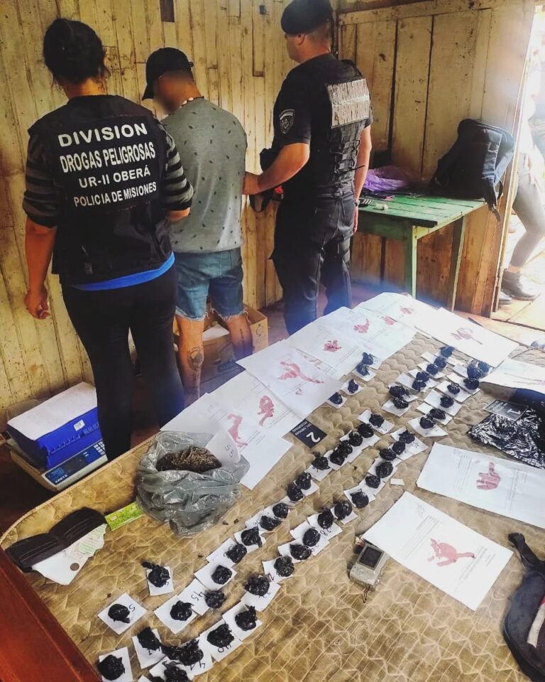 La Policía de Misiones desmanteló un narcobunker en Oberá