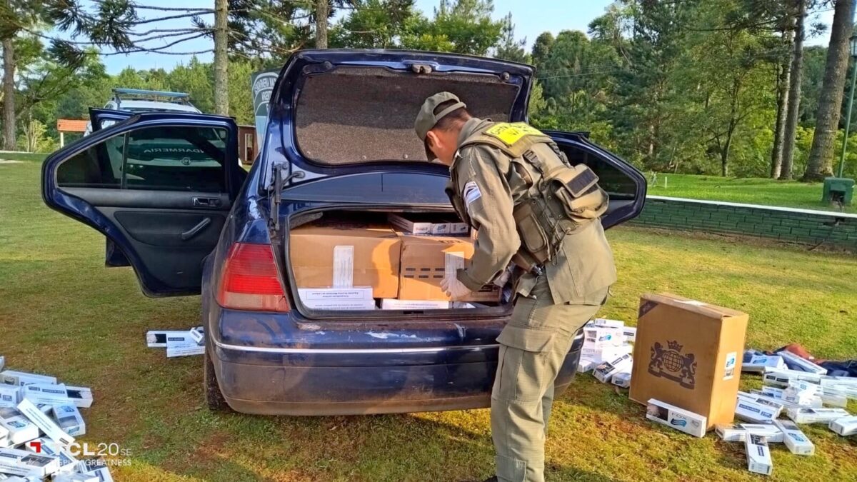 Bernardo de Irigoyen: embistió un control vial de Gendarmería cargado con 12.500 paquetes de cigarrillos ilegales