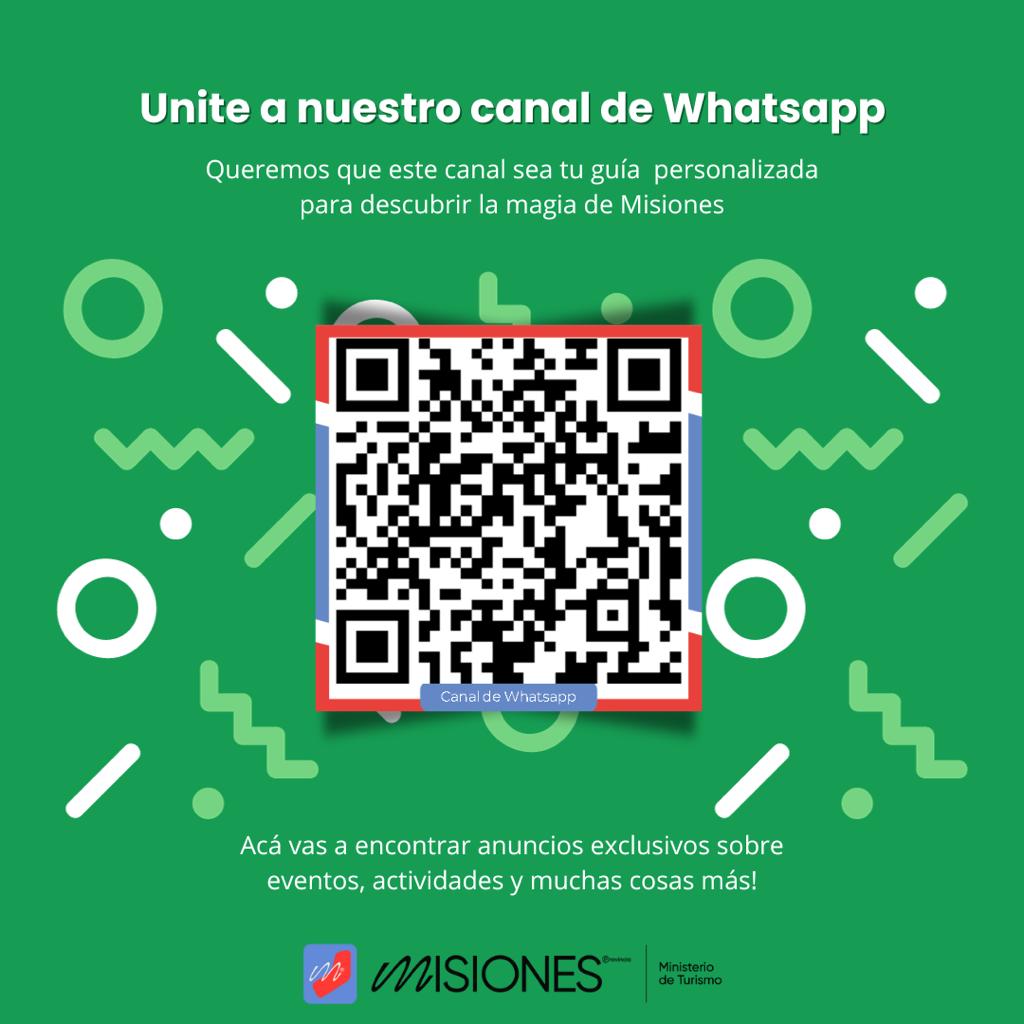 Crean un Canal de WhatsApp con promociones y recomendaciones de destinos turísticos en Misiones