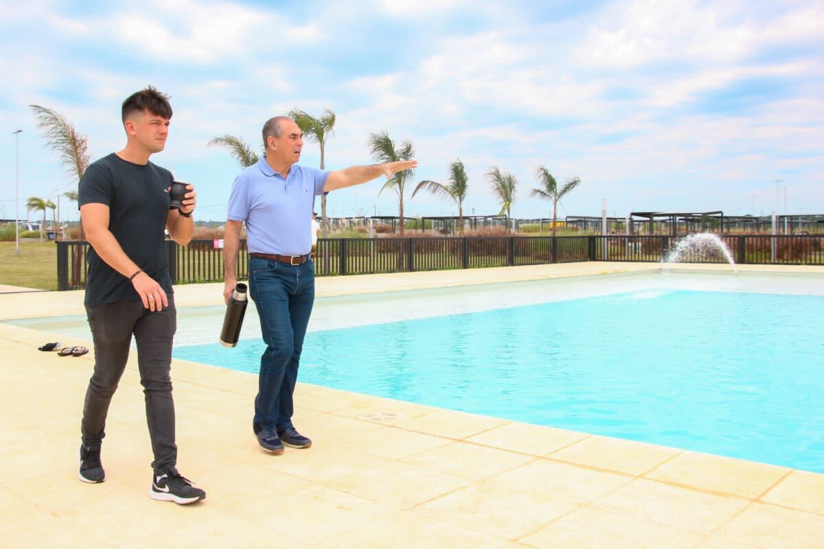 Romero Spinelli y Stelatto recorrieron las instalaciones del camping municipal de Posadas