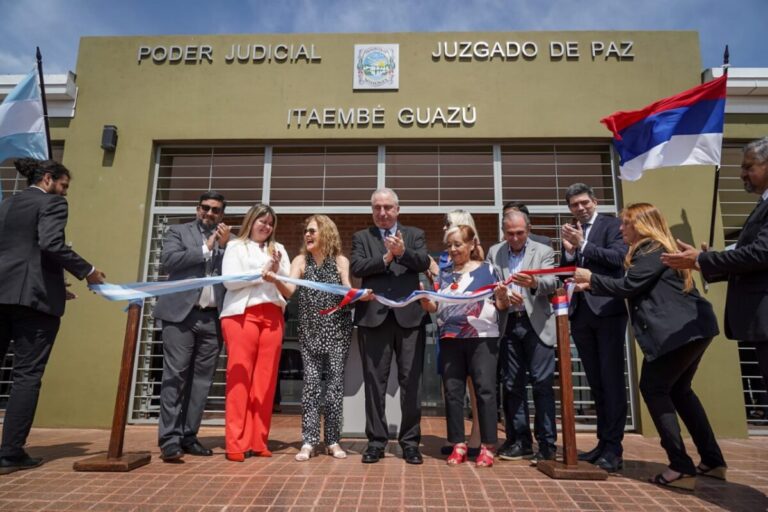 Passalacqua llamó a trabajar en “armonía” durante la inauguración del Juzgado de Paz en Itaembé Guazú