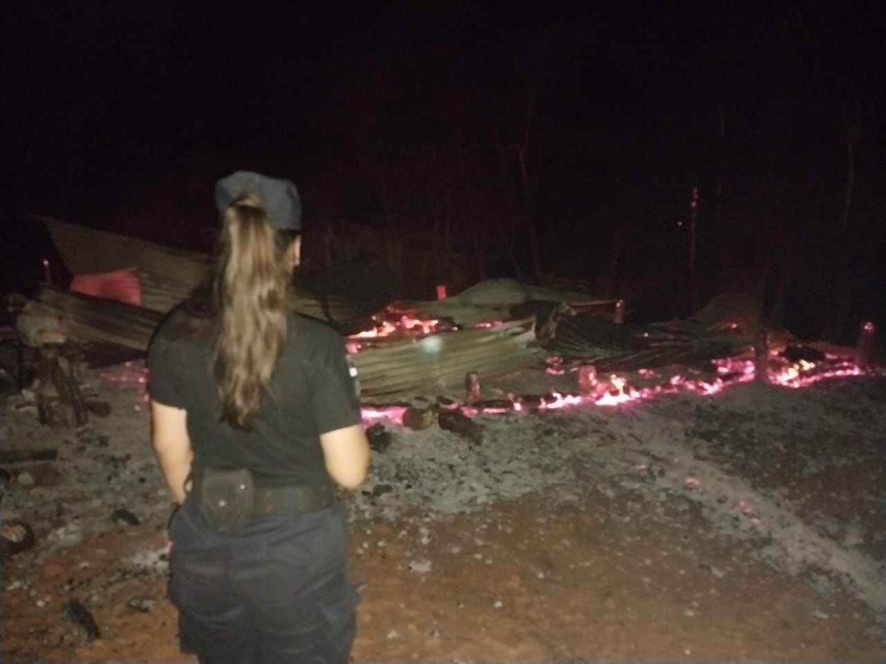 Murió una mujer tras el incendio de su vivienda en El Soberbio