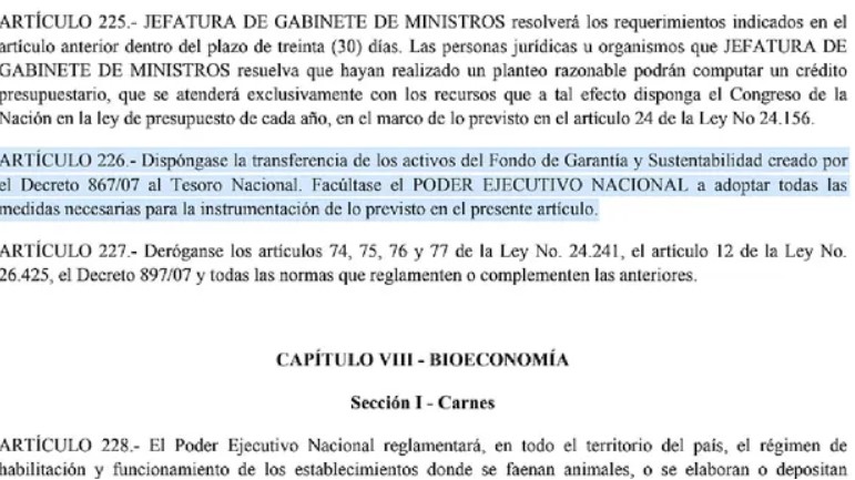 En la Ley de ómnibus confundieron el número de un decreto