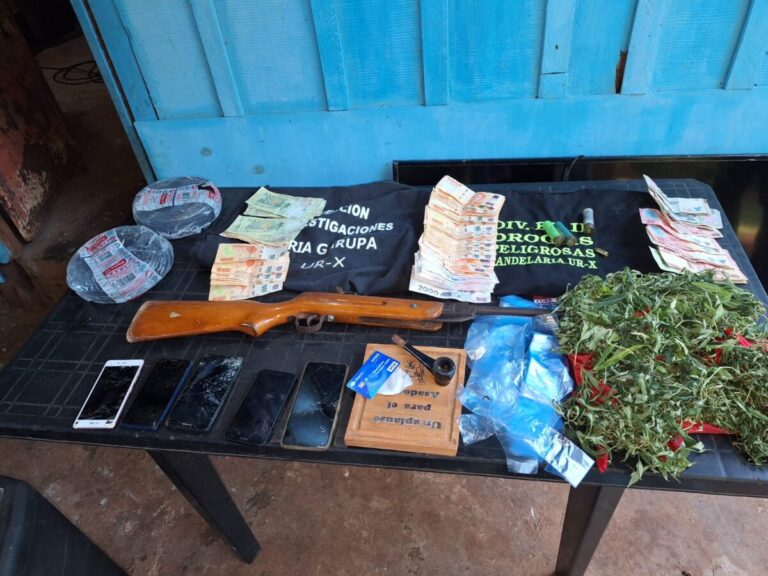 La Policía de Misiones detuvo a un hombre por posesión de drogas y múltiples objetos robados en Garupá