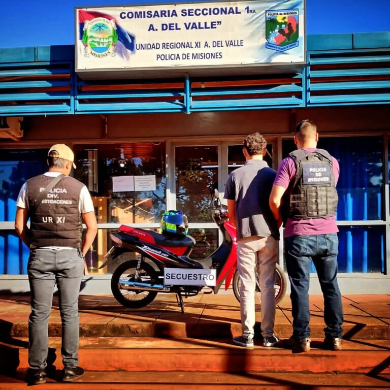 Motociclistas imprudentes fueron detenidos por la policía tras poner en riesgo su vida y la de terceros en Aristóbulo del Valle