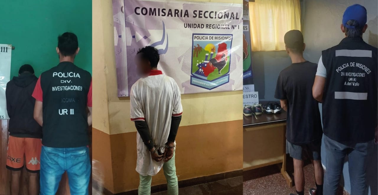 Patrullas Policiales detuvieron a 8 sospechosos por delitos en distintas localidades de Misiones 2 - 3