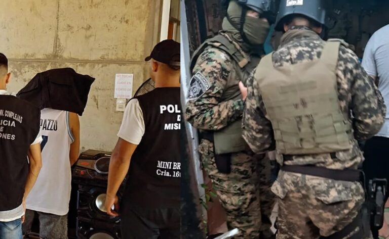 Desmantelaron tres aguantaderos y detuvieron al presunto líder de una banda delictiva en Posadas