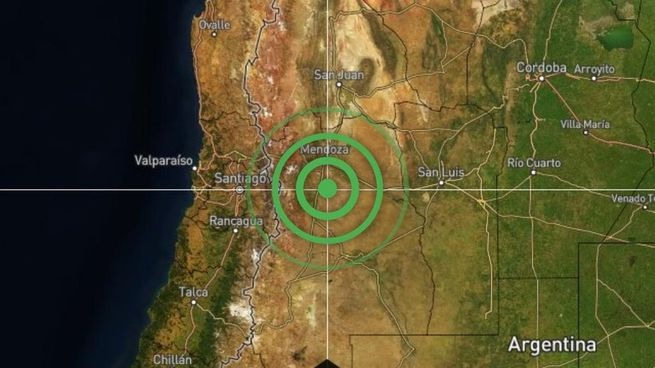 Un fuerte temblor de cuatro grados afectó a Mendoza durante la madrugada