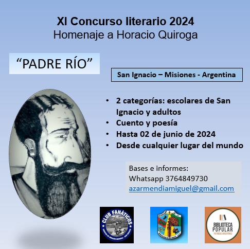 El rio Parana es el eje tematico del XI Concurso Literario Homenaje a Horacio Quiroga - 1