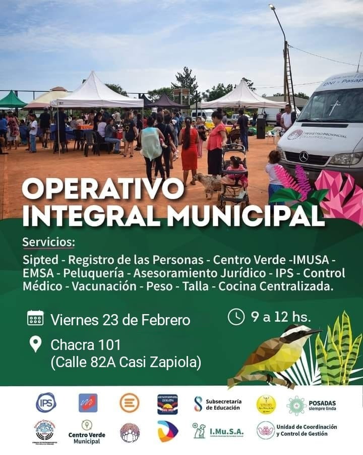 Posadas: Operativo de la municipalidad en la chacra 101