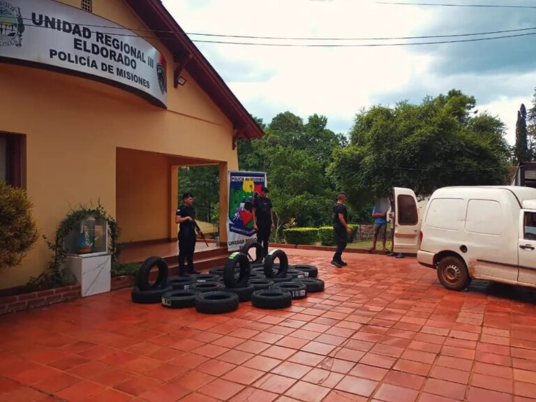 Eldorado: incautaron neumáticos de contrabando valuados en más de un millón de pesos