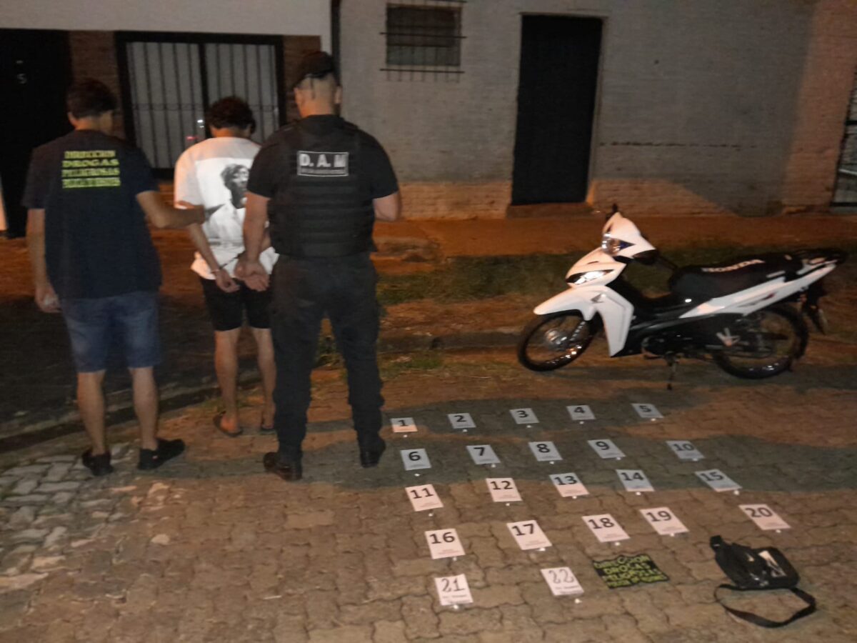 Un dealer detenido en Posadas y droga incautada mediante operativos policiales nocturnos