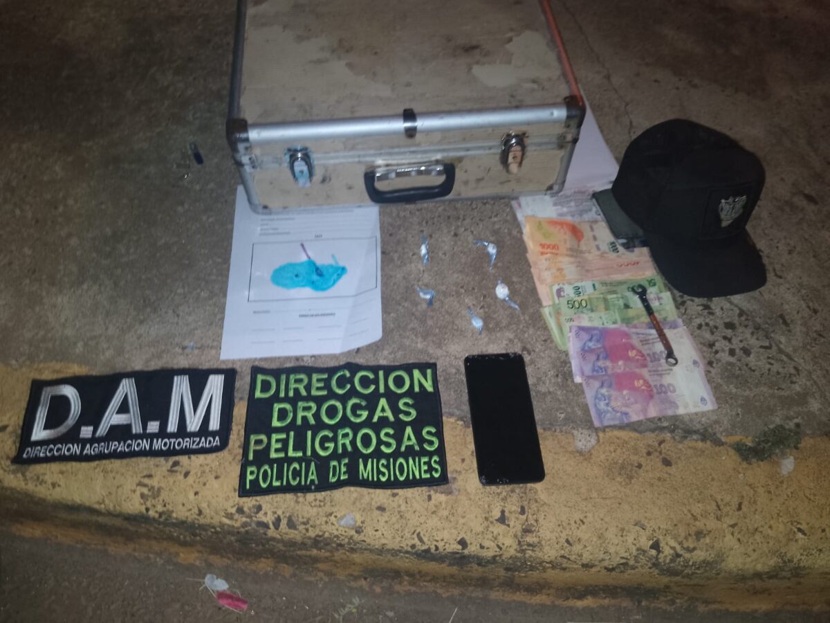 Campo Ramón y Posadas: detuvieron a un dealer y secuestraron estupefacientes