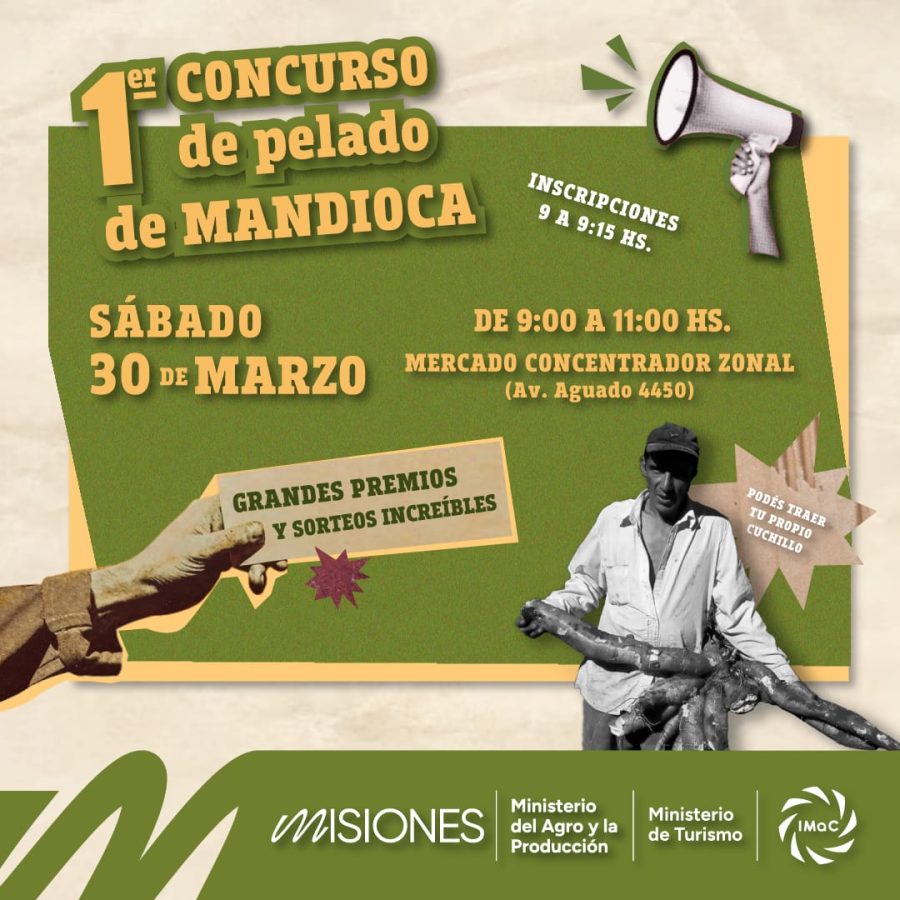 Este sabado realizaran el 1° concurso de pelado de mandioca en el Mercado Concentrador de Posadas 1 - 1