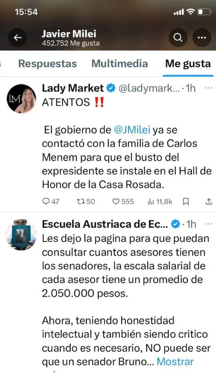 Javier Milei convocó a gobernadores en Casa Rosada, no asistió y se quedó tuiteando en Olivos