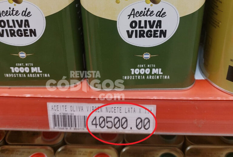 Por las nubes: el litro de aceite de oliva ya supera los $40.000 en una cadena comercial posadeña