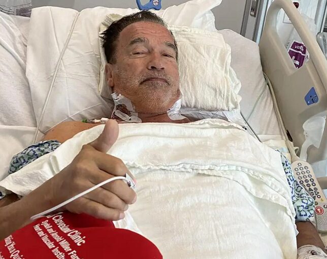 Arnold Schwarzenegger se colocó un marcapasos tras tres cirugías a corazón abierto