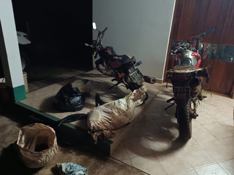 Sorprendieron a cazadores en la Reserva Yabotí y les incautaron armas y motocicletas