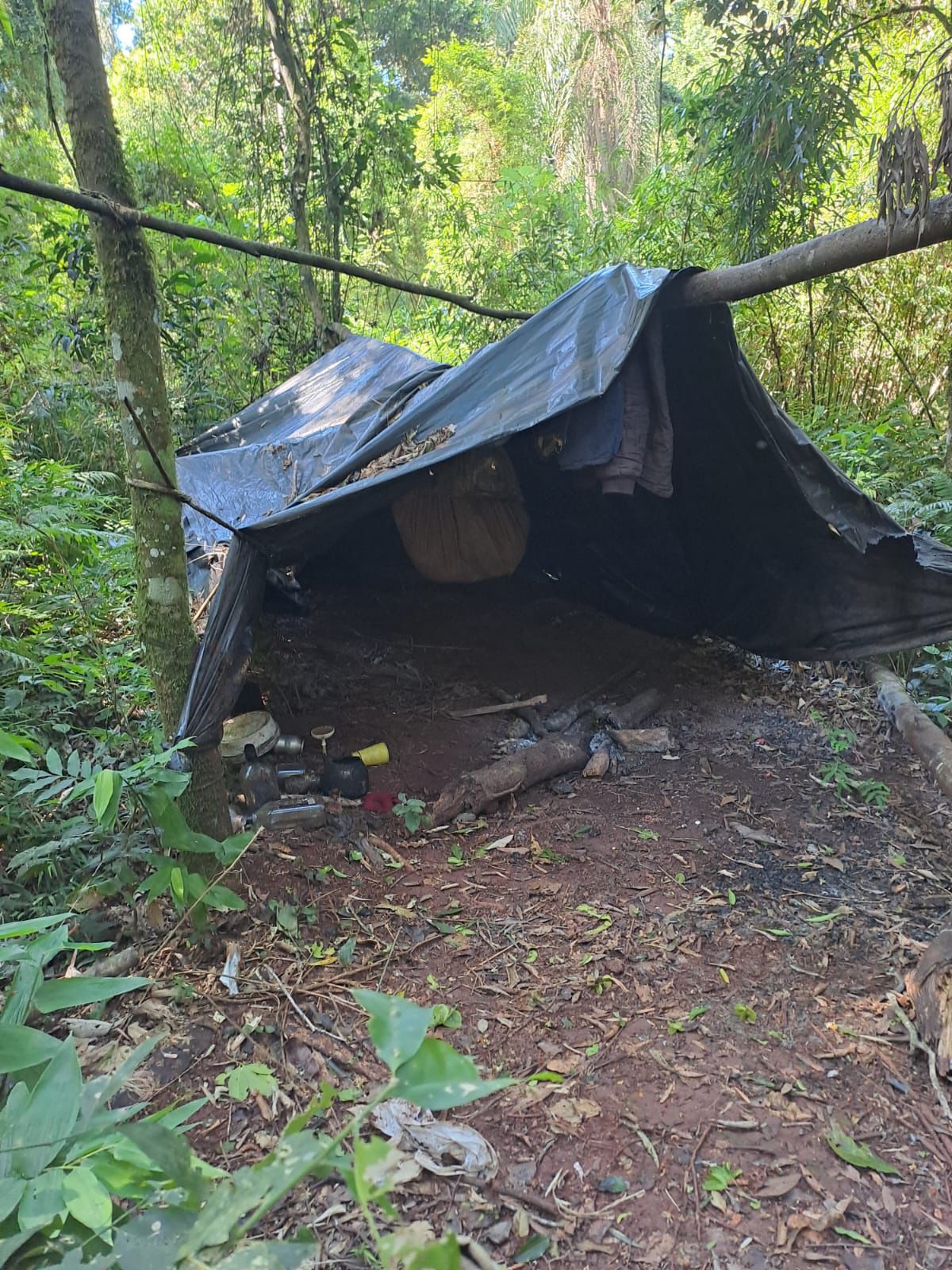 Destruyen estructuras de cazadores halladas en el Parque Provincial Urugua-í