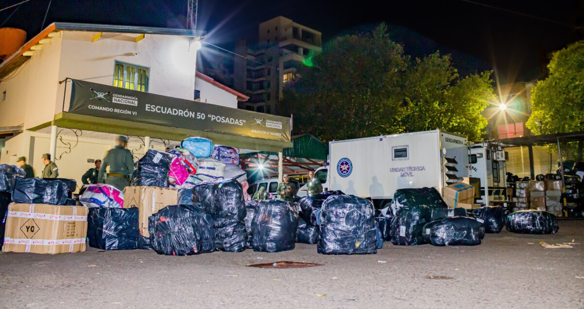 Secuestraron en Posadas mercadería de contrabando valuada en más de $202 millones