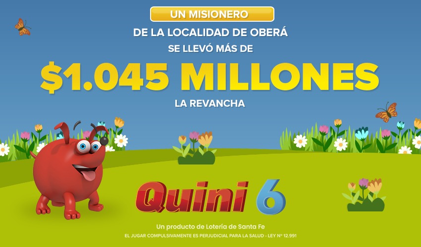El Quini 6 se quedó en Misiones: apostador de Oberá ganó más de $1.045 millones