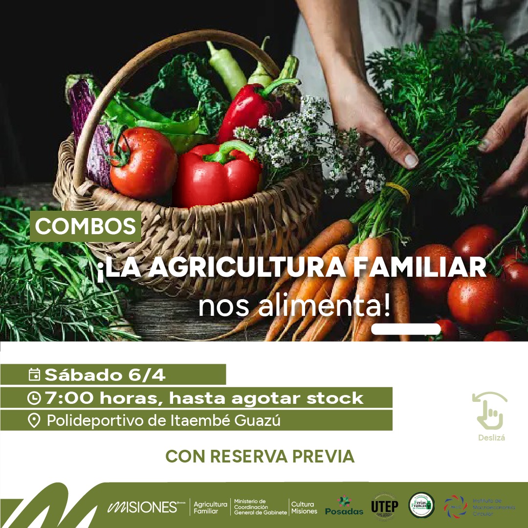 La feria “La Agricultura Familiar nos Alimenta” llega este fin de semana a Itaembé Guazú