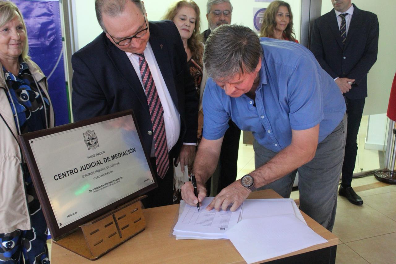 En Apóstoles inauguraron la segunda sala del Centro Judicial de Mediación de la Primera Circunscripción